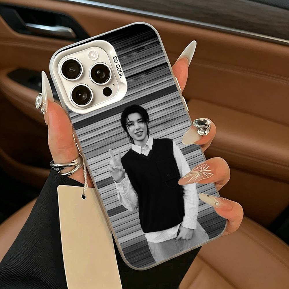 Louis LNGSHOT Phone Case For IPhone 17 Air 16 15 14 13 12 11 Pro Max White silver Hard Cover
