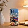 Флаг Армении АРТ Чехол для телефона для iPhone 17,16,15,14,13,12,11 Plus,Pro Max,XS,Мягкий силиконовый черный чехол