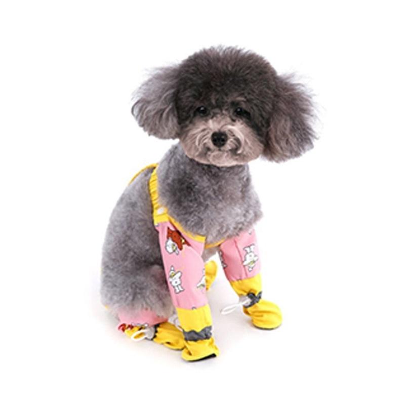 Anti-Slip Pet Strolling Dust-proof Pants Adjustable Reflective Stripe Dog Four-Legged Pants Full Leg Protection Waterproof