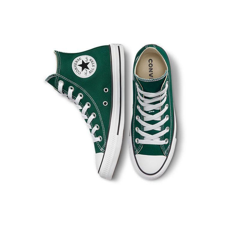 Converse Кеды Chuck Taylor All Star High Midnight Clover Green White A00785C Унисекс Высокие Канвас