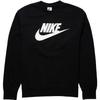 Nike SS23 Solid Logo Print Crewneck Sweatshirt Men Sweatshirt Black DQ4912-010