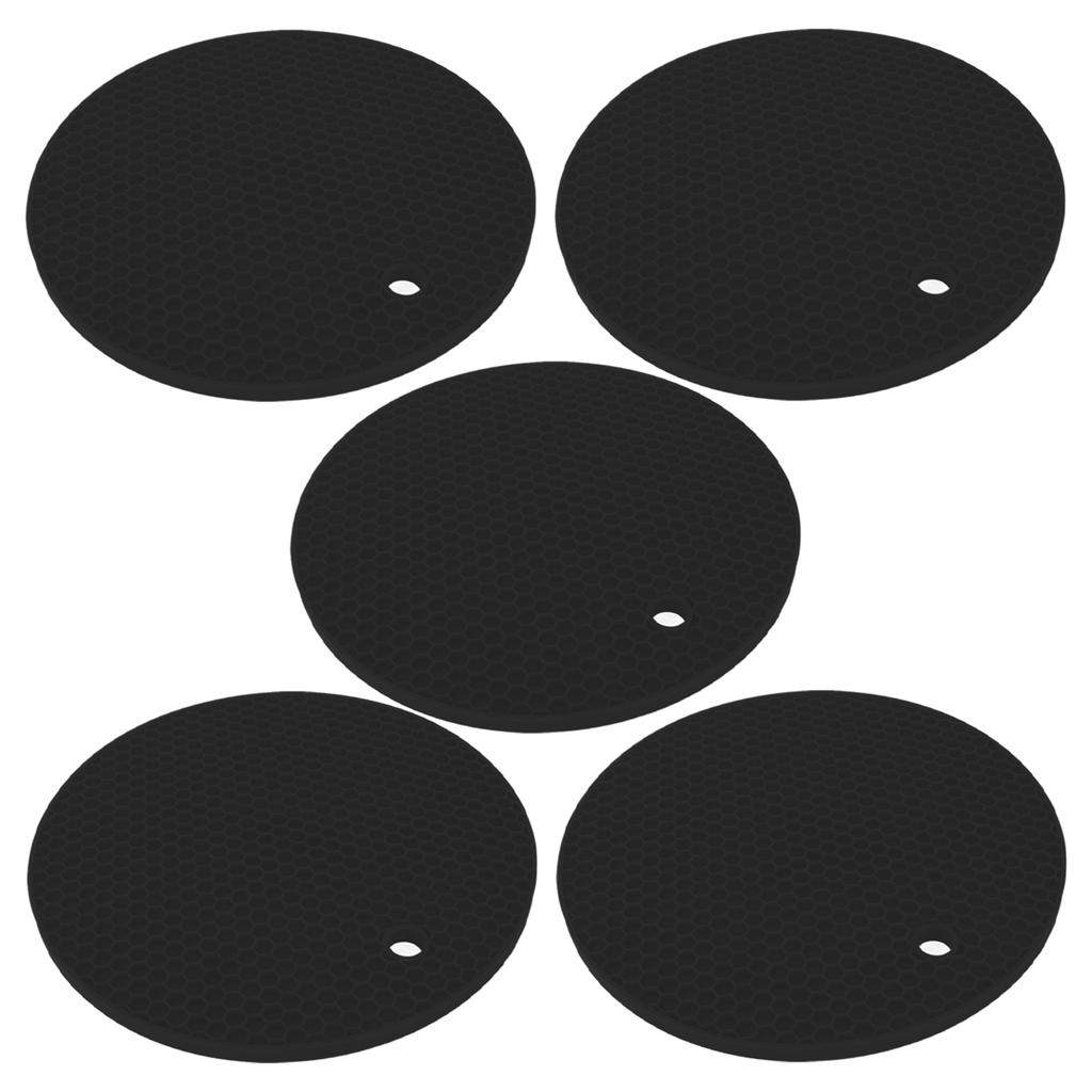 5 шт. силиконовые подставки под горячее, круглые, многоцелевые, термостойкие, нескользящие, держатели для горячих горшков
