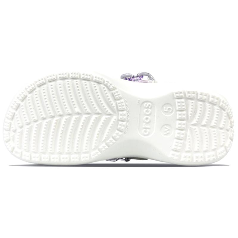 Crocs Classic Platform Clog BNK Purple Galaxy Dream Butterfly French Girly Sweet Cool Gift Box Hole Shoes Women's White