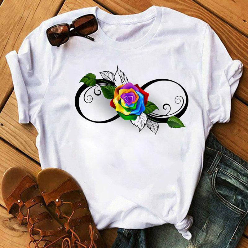 Футболка с принтом радужной бабочки, женская черная футболка 90-х годов, женская милая футболка с рисунком, женские летние футболки с круглым вырезом, топы