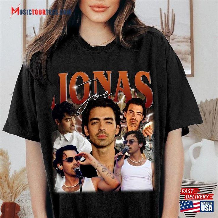 JONAS BROTHER Винтажная Рубашка Джо Джонас Футболка-Дань Уважения Джо Джонас Ретро 90-х Футболка