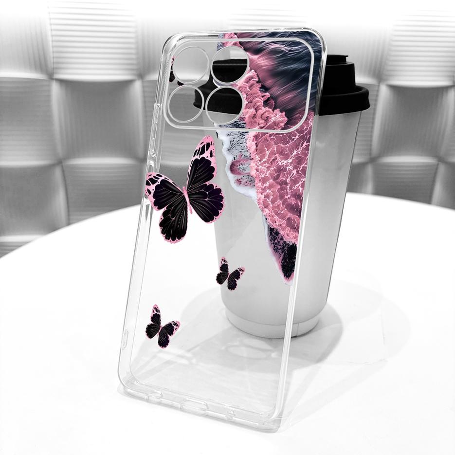 For Xiaomi Poco F8 Pro Ultra Case Stylish Butterfly Painted Cover Soft Silicone Case For Xiaomi Poco F8 Ultra PocoF8 Pro 5G Bags