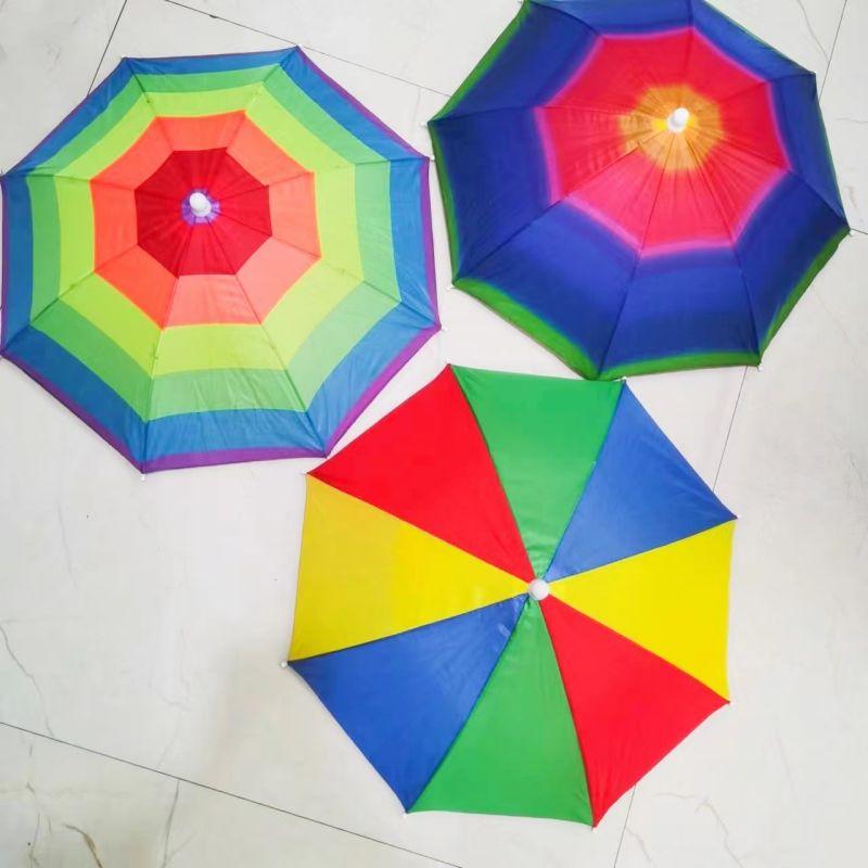 Portable Rain Hat Outdoor Folding Umbrella Fishing Sunshade Anti-Uv Camping