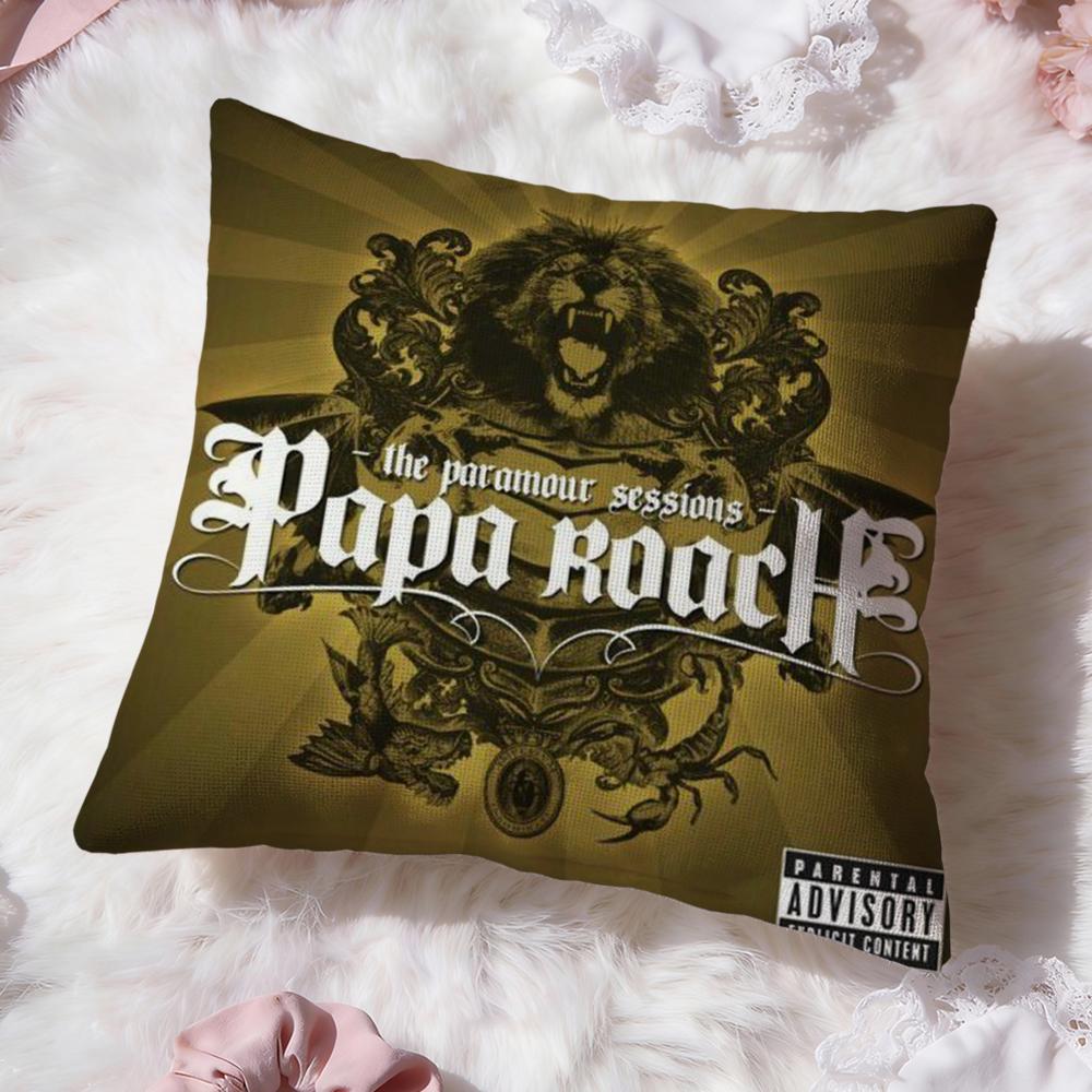Band P-Papa R-Roach Cushion Cover Premium Comfort Reversible Pillow Cove -Two in One Design for Any Room & Car Interior