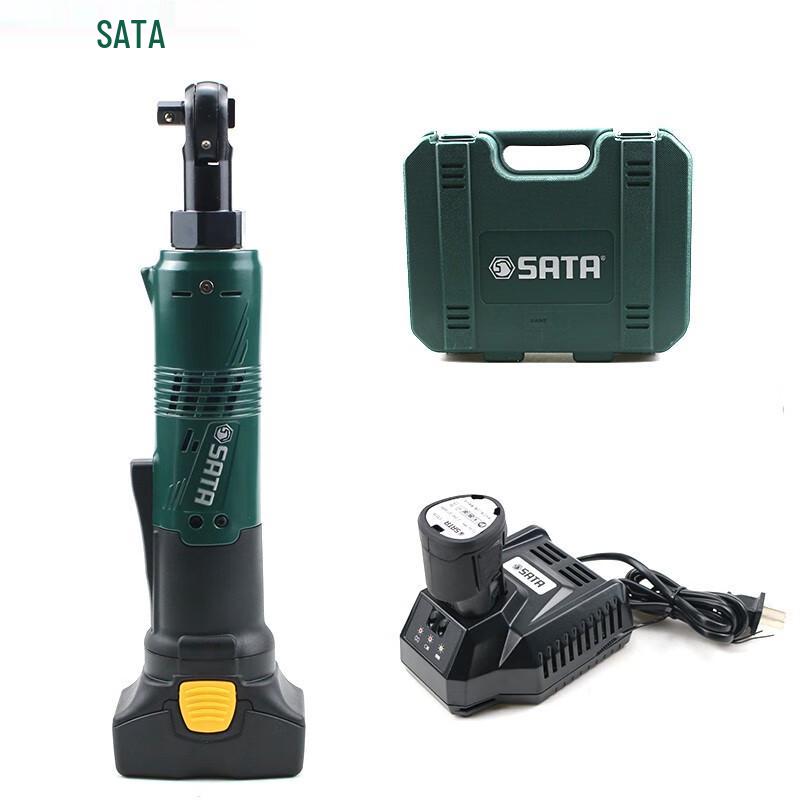 Электрический гайковерт-трещотка SATA 14,4 В Li-Ion 3/8" Вилка CN (адаптер в комплекте)