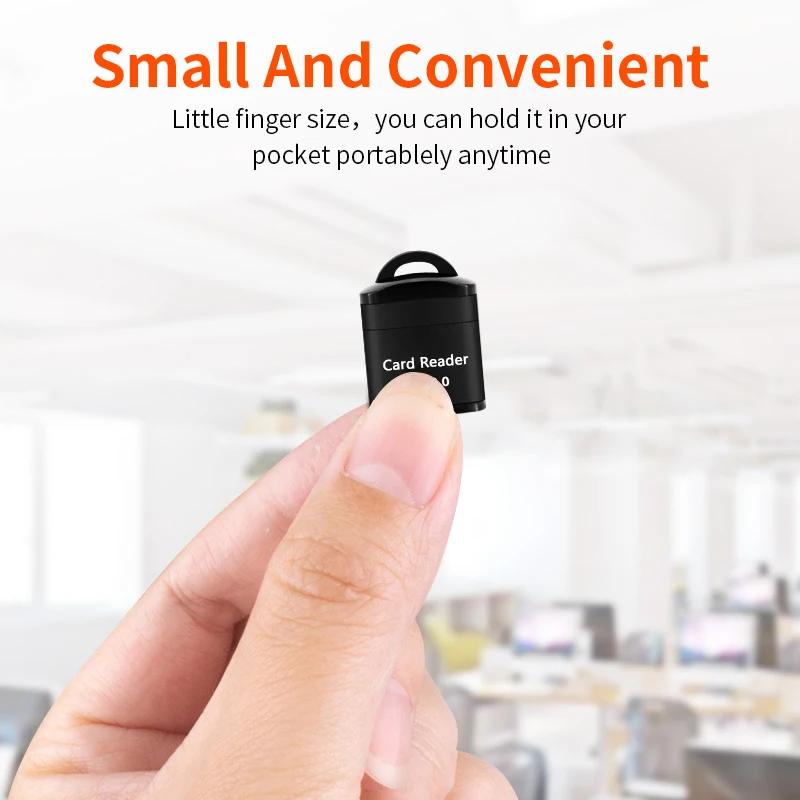 Для USB-кардридера USB 2.0 Мини-кардридер для карт памяти мобильного телефона Высокоскоростной USB-адаптер для аксессуаров ноутбука