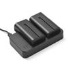 Комплект зарядного устройства для аккумулятора камеры 7,4 В 2600 мАч Аккумулятор Зарядное устройство на 2 слота USB-кабель для зарядки для NP F550 F570