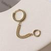 Punk Pendant Gift Metal Women Ear Buckle Ear Hook Korean Style Hoop Earring Tassel Chain Earrings