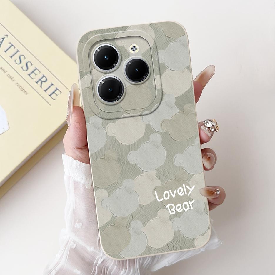 For Infinix Hot 40 Pro Case X6837 Cute Candy Painted Cover Shockproof Phone Case For Infnix Hot 40i Hot40 Pro Soft Fundas Bumper