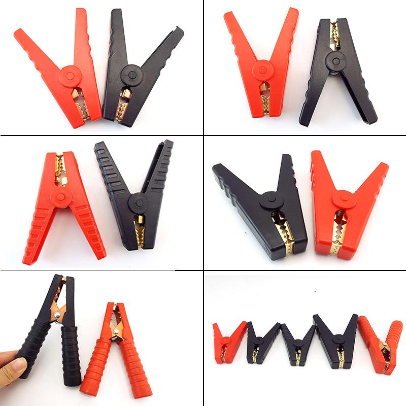 Red+Black 100A 150A 300A Crocodile Car Battery Alligator Clips Electrical Connector Battery Clamp Test Jumper Cables Boost