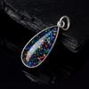 AA++ Certified 16 Ct Natural Black Opal 925 Silver Pendant Jewelry For You