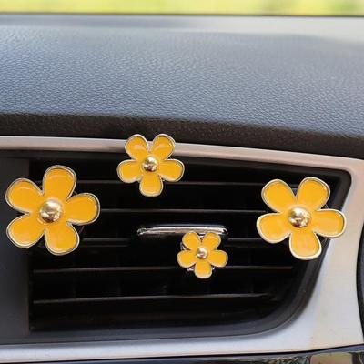 4 шт. Цветочный автомобильный освежитель воздуха Крепление в вентиляционное отверстие Долговечный аромат Удаление запахов