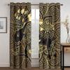 Древнеегипетская мифология винтажный узор занавеска рисунок фреска 2 панели подходит для гостиной спальни балкона кухни окна декор