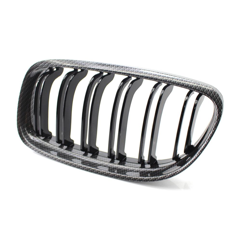 Gloss Black Dual Slat Car Front Kidney Grilles For BMW E90 E91 3-Series 2009-2013 Car Styling Racing Grills