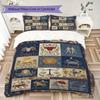constellations Pattern Bedding uilt Set uilt Cover Pillowcase Home Decoration Birthday Gift (1 * duvet cover + 2 * pillowcase  without core)150