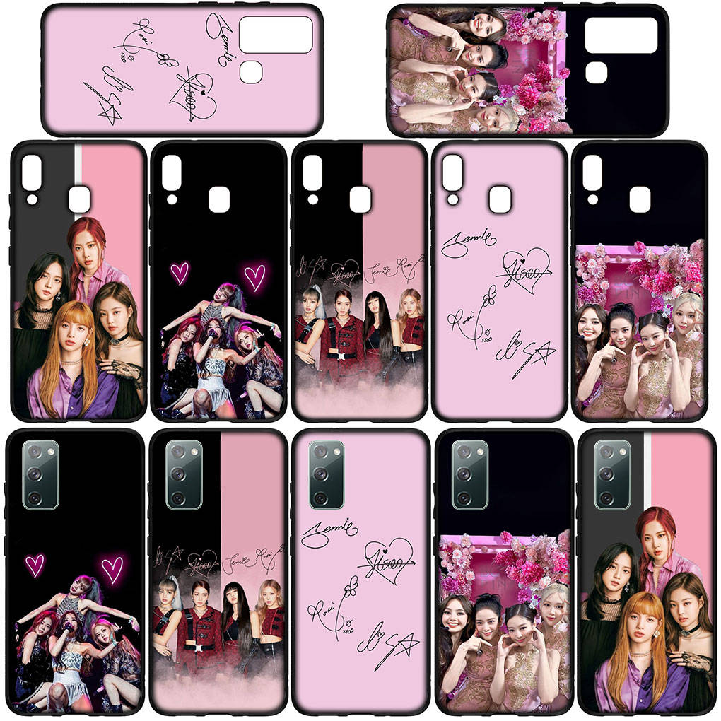 Для Samsung Galaxy S24 S23 iPhone 16 15 14 Xiaomi Redmi Note 13 12 11 10 8 Plus 9 Pro Max X XR чехол для телефона розовый корейский черный Kpop OPPO Huawei чехол