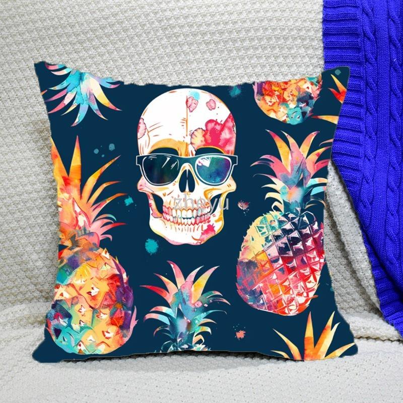 Наволочка для украшения вечеринки на Хэллоуин, наволочка с изображением замка-призрака из тыквы, подходит для украшения дома, гостиной, дивана, комнаты