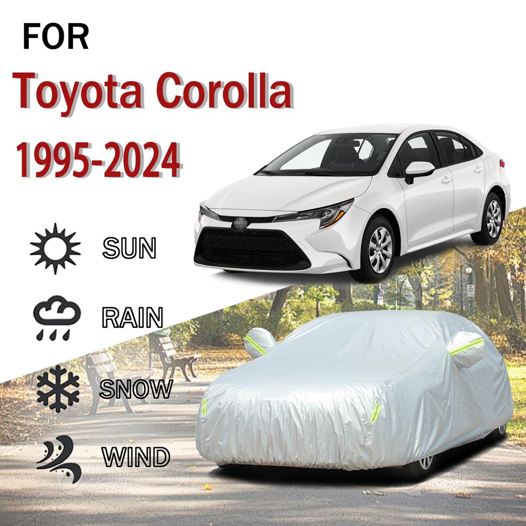 Для Toyota Corolla 1995-2024Наружная защита Полная 190T Автомобильные чехлы Снегозащитный чехол Солнцезащитный пылезащитный наружный автомобильные аксессуары