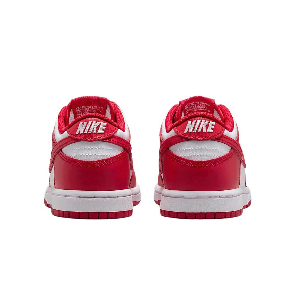 Nike Данк Лоу PS St. Кроссовки Johns Kids Red White University-Red FB9108-119