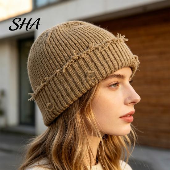 Fashionable Travel Accessories Winter Knit Hat for Men Women, Chunky Snow Cap, Lightweight Warm Stretch Fit Thermal Cap Hats, Unisex Slouchy