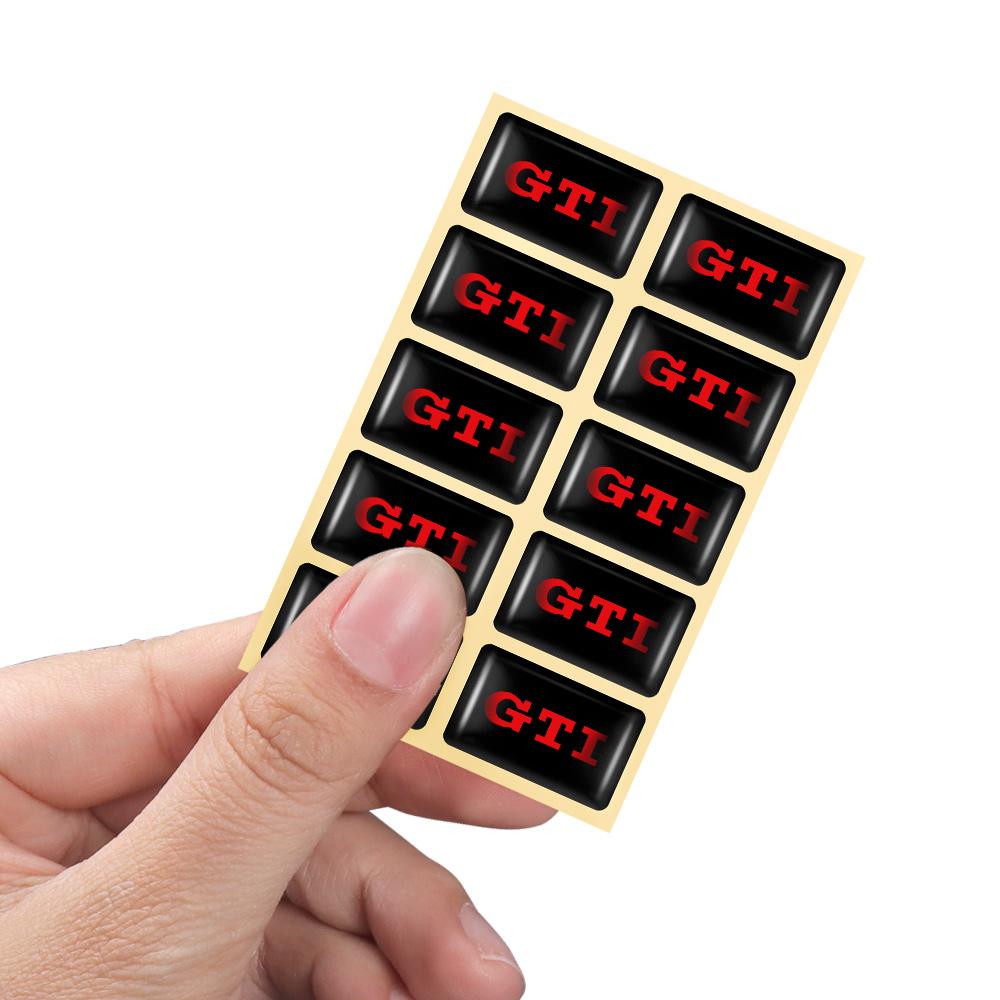 T2710/20/50Pcs 3D Fashion Car-Styling Body Waterproof Epoxy Resin Logo Sticker For Volkswagen GTI Golf Tiguan Passat Magotan Jetta 