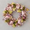 Simulation Peony Wreath 45Cm Pendant Door Decoration Wedding Lintel Flower Photography Props Living Room Wreath Floral Decoration