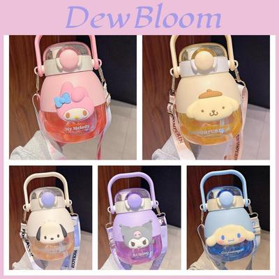 Sanrio Киннаморолл Стакан с трубочкой Высококачественная Мультяшная Пластиковая Бутылка для Воды для Девочек