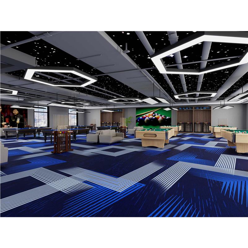 Billiard Hall Nylon Carpet: Waterproof, Fireproof, Full Coverage for Commercial Use