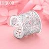 925 Sterling Silver Wedding Jewelry AAA Zircon Heart Fashion Ring