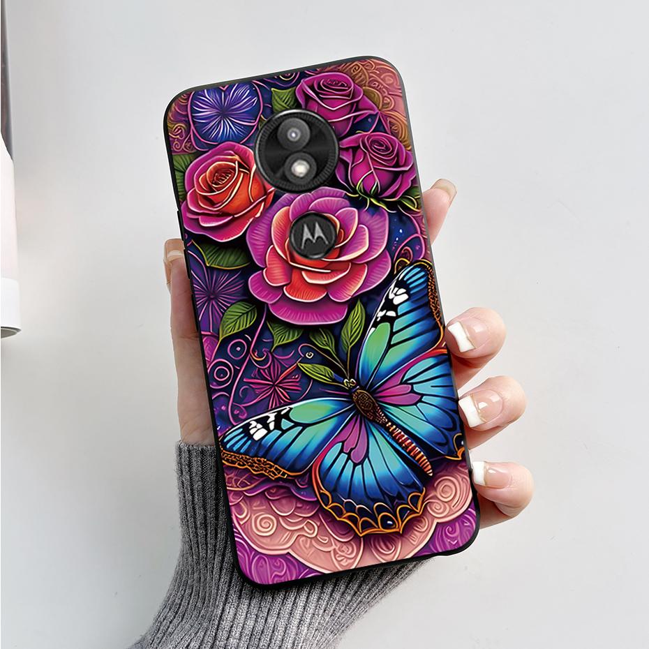 Чехол-бампер For Motorola Moto G7 Play Изысканный чехол Мягкий силиконовый корпус For Motorola Moto G7 Power Милый мультяшный черный чехол