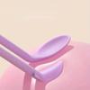 Набор силиконовых косметических шпателей из 3 штук - Гибкие гигиеничные инструменты для макияжа для лосьонов и тональных основ Легко чистить