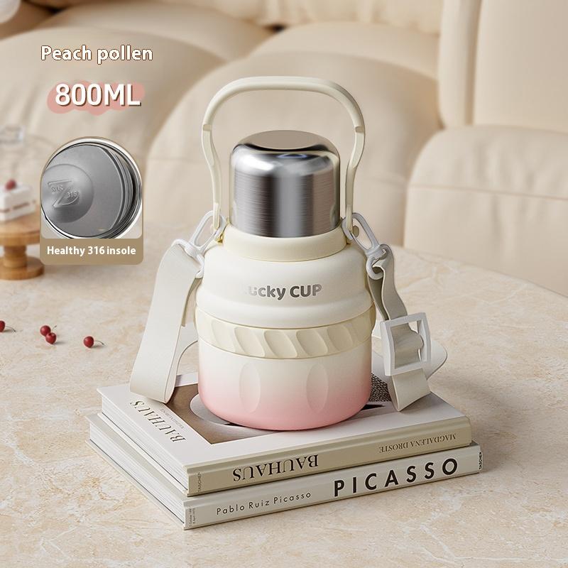 Gianxi Insulated Cup Large Capacity Female Water Bottle Bottle Child Water Bottle Thermal Water Bottle Cold Insulation Bottle