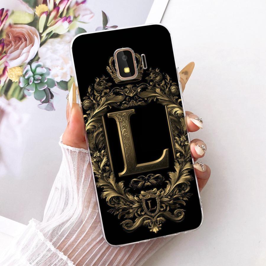 Чехол для Samsung Galaxy J2 Core J260F Задняя крышка Мягкий силикон ТПУ Чехол с первой буквой для Samsung J2 Core J2Core 2020 Capa