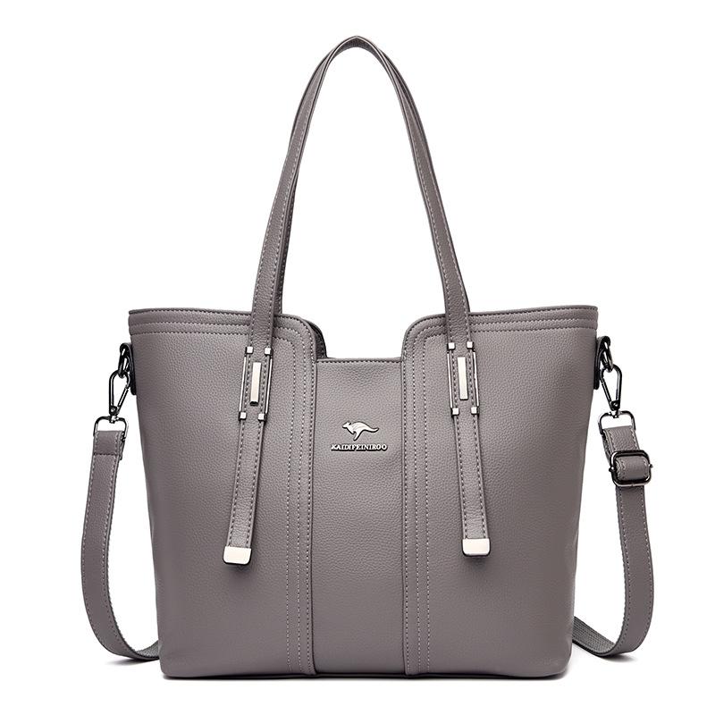 Classic Elephant Gray Women's Handbags Are Fashionable and Niche Design Texture Shoulder Bag Large Capacity Women's Crossbody Bag