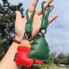 Green Strap Christmas Keychain Charm Cute Pendant Elk Key Ring Santa Claus Keychain  Luggage Tag