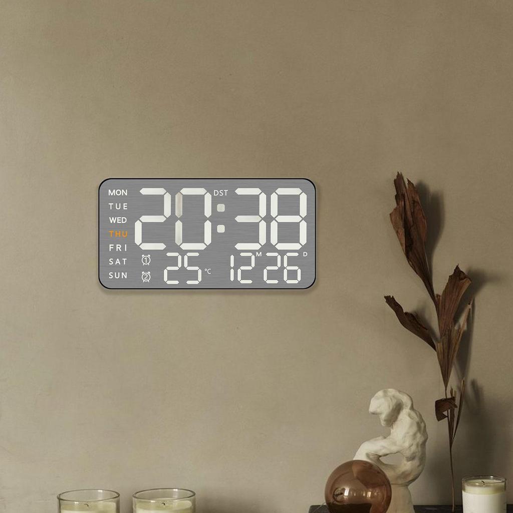 Digital Clock with Week Month Date Display, Alarm Functionality for Bedroom