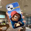 Cute P-Paddingtons Bear For IPhone 14 13 12 Mini 11 Pro XS Max X XR 14 Plus Tempered Glass Cover