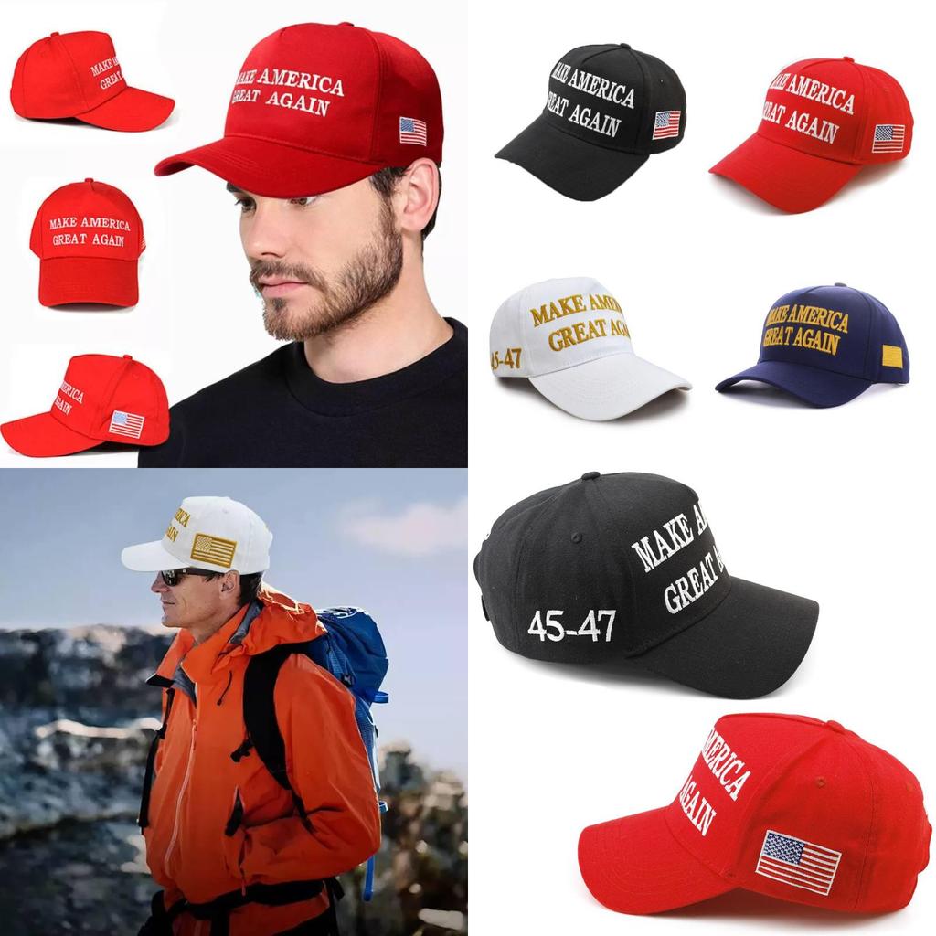Трендовая бейсболка Make America Great Again классического красного цвета для летней моды