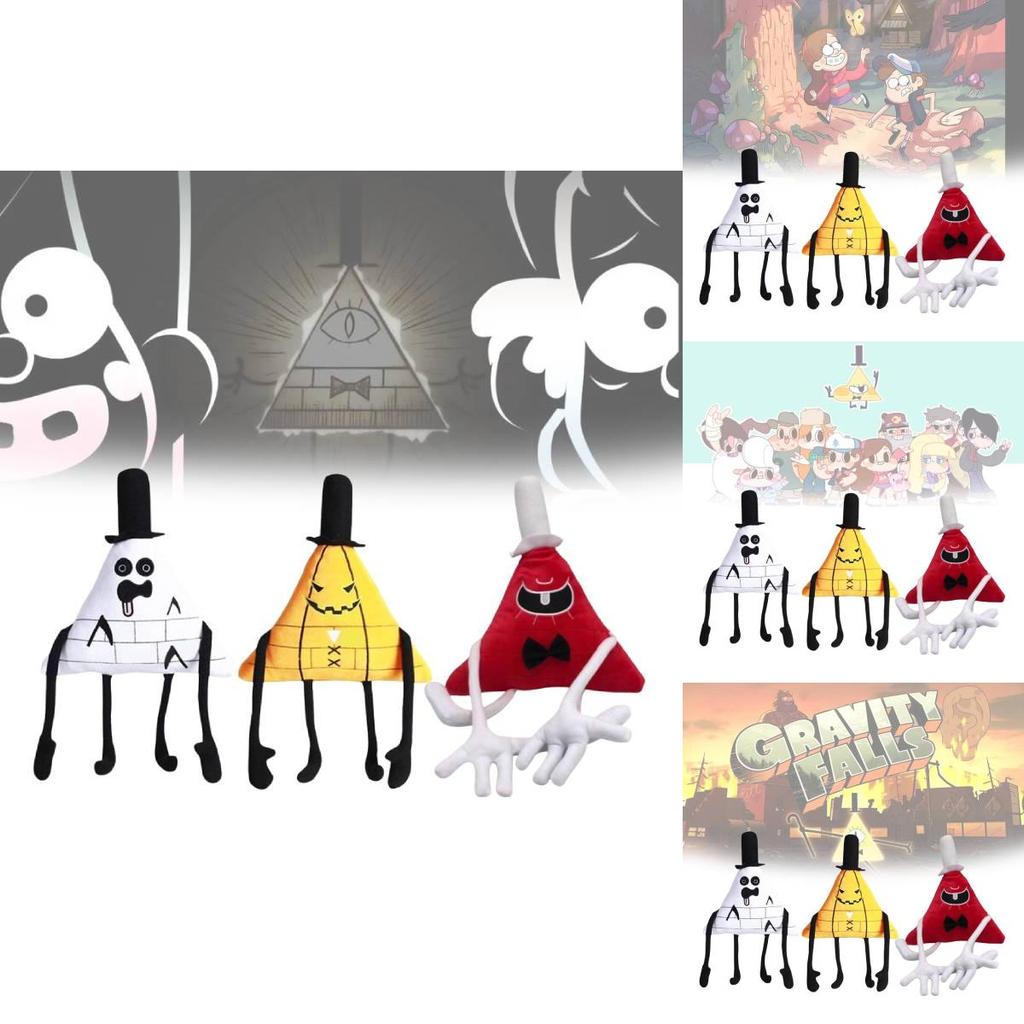 Очаровательная плюшевая игрушка-треугольник по мотивам мультсериала «Гравити Фолз» с дизайном персонажа Билла Шифра