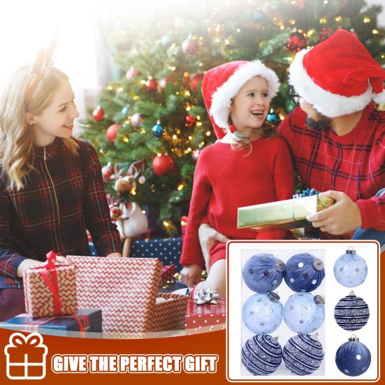 Плюшевые рождественские шары с петелькой Сезонные подвесные украшения Элегантная рождественская елка