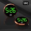 Светодиодные светящиеся автомобильные часы, автомобильные внутренние наклеиваемые мини-цифровые часы, автомобильные украшения, аксессуары