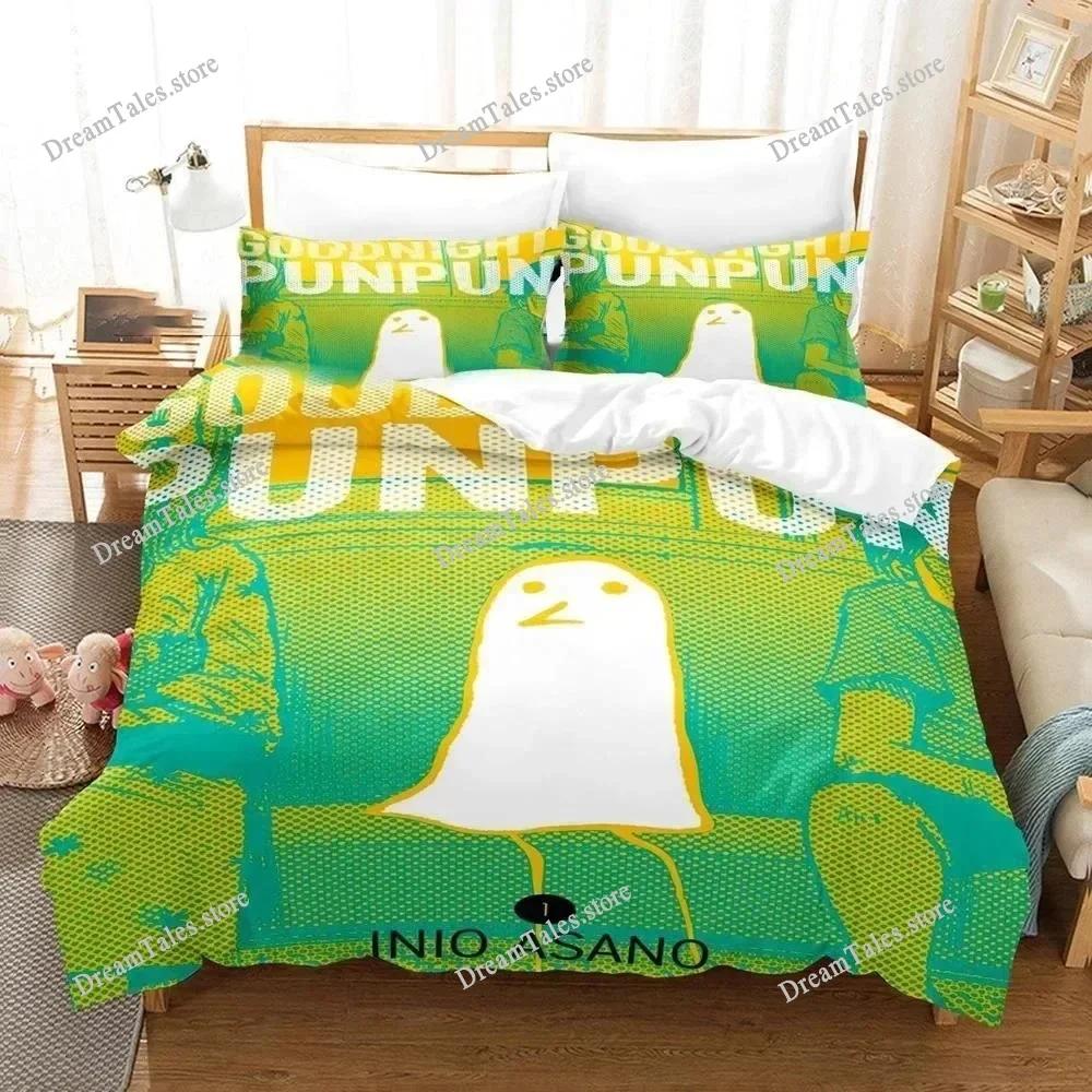 Новый 3D-принт Аниме Goodnight Punpun Комплект постельного белья для мальчиков и девочек Размер Twin Queen Пододеяльник Наволочка Постельное Белье Детское Взрослое Домашний Текстиль74