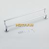 . Chrome Finish Stainless Steel Bathroom Accessory Double Towel Bar Towel Rail Towel Holder 60cm YT-10998