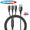 3in1 iphone Ma'lumot Kabeli ios Android Tez Zaryadlovchi Micro USB Type-C Ma'lumot Kabeli iPhone 14 13 12 11 X 8 Samsung Xiaomi Huawei uchun