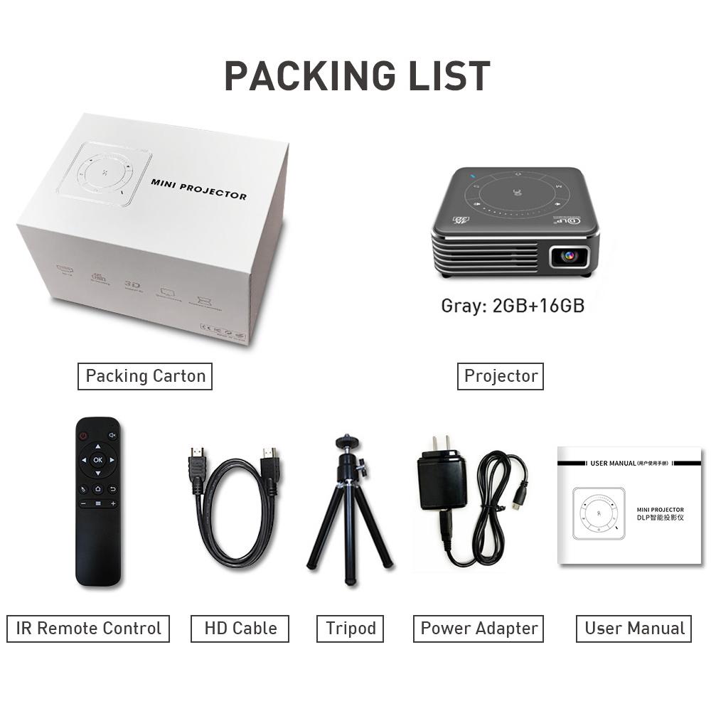 Vivicine P11 Новейший смарт-карманный мобильный 3D-мини-проектор