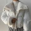 Double-sided Lamb Wool Cotton-padded Jacket for Autumn and Winter Short Cotton-padded Jacket for Small People, New Cotton-padded Jacket Trendy